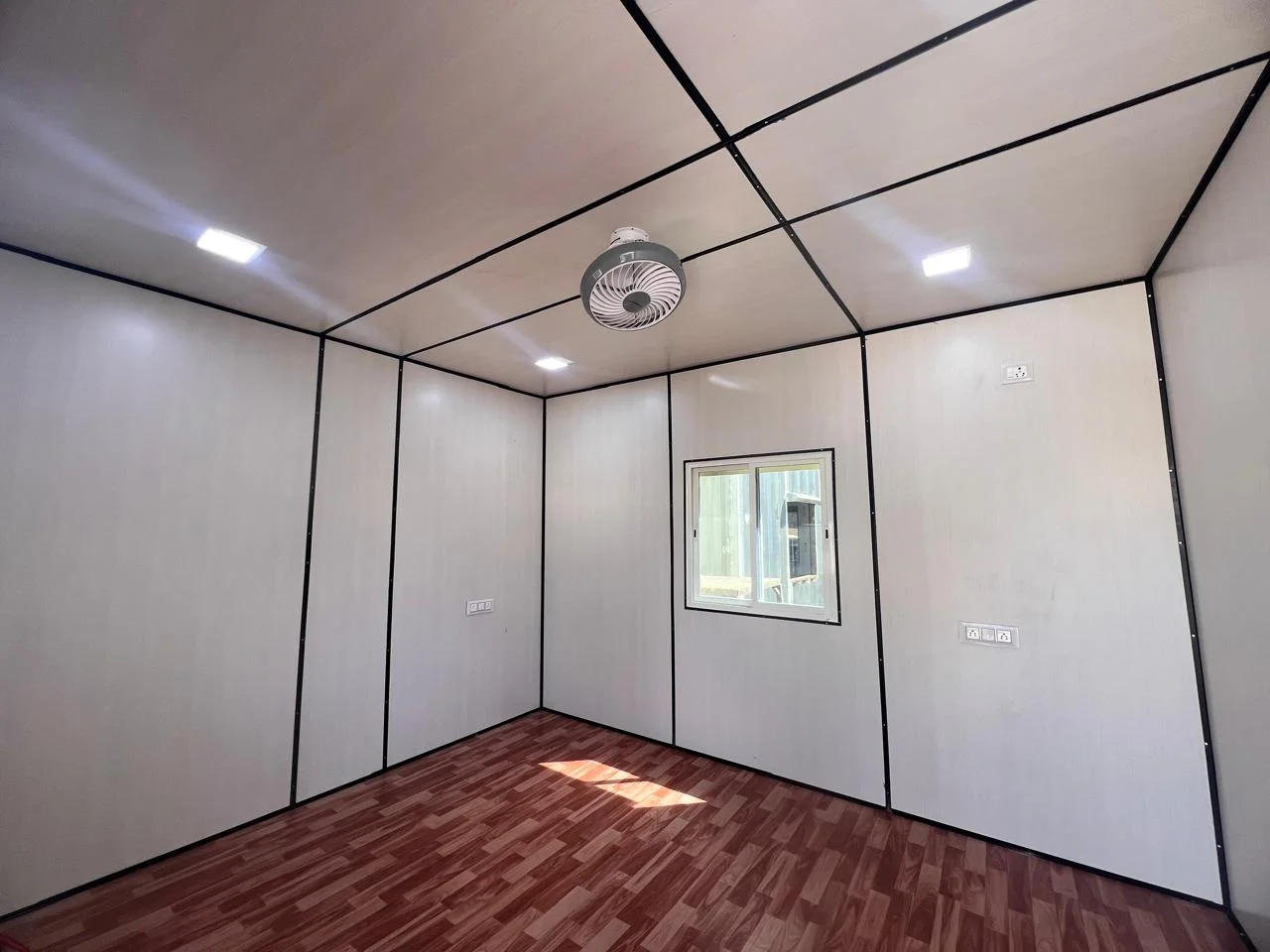 Finished upper-level room inside the CabinWala site office complex